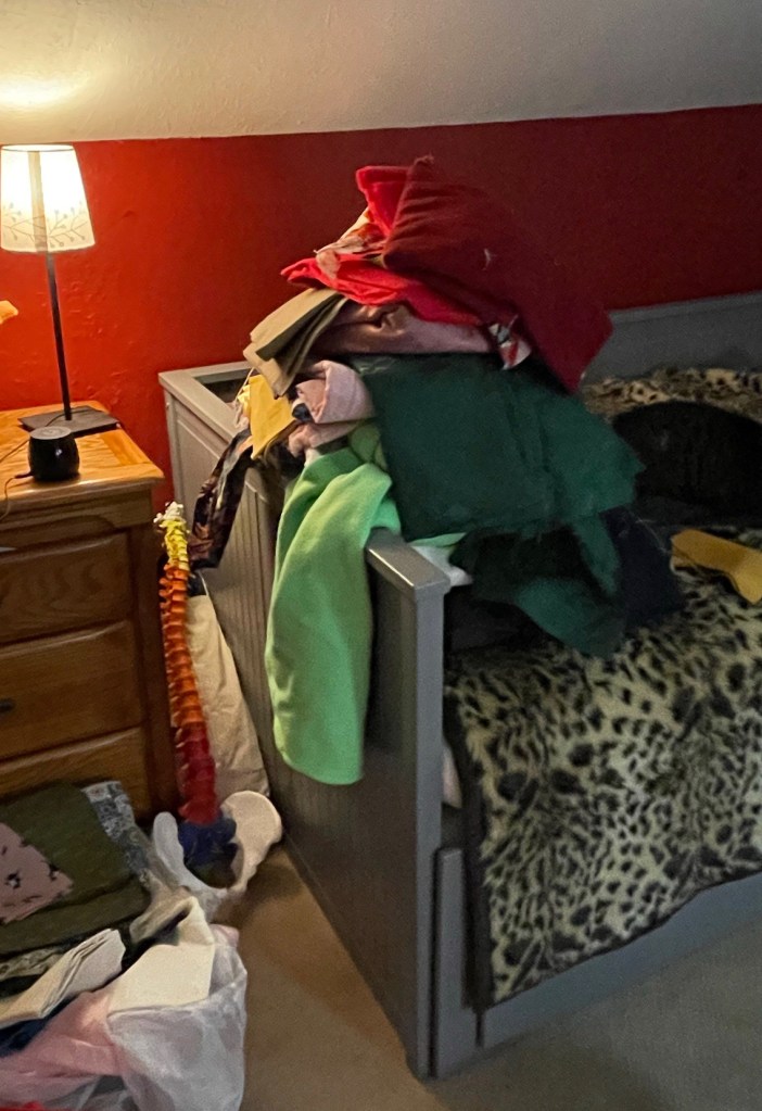 Pile of fabric that mocks me